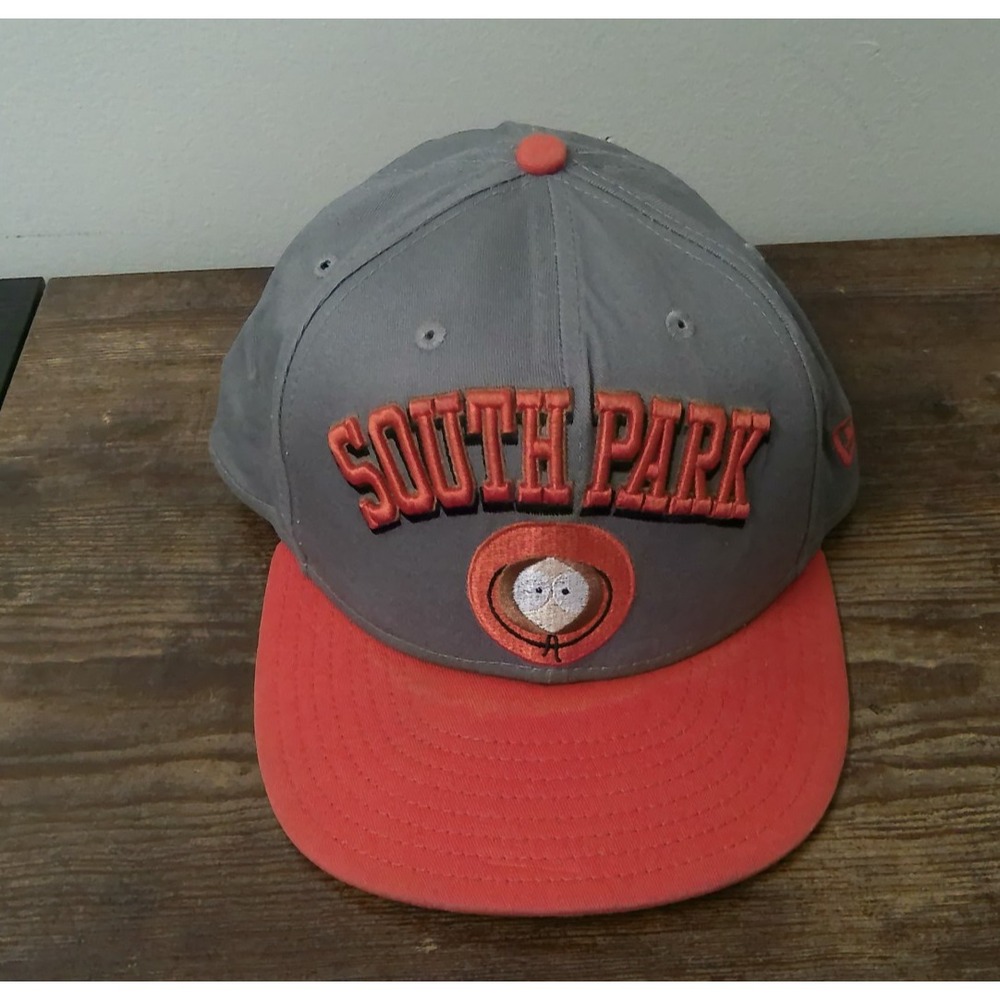South Park Kenny Snapback Hat 9fifty New Era Cap Gray Orange Cartoon Adult OS